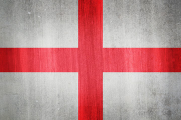 National flag of England. Grunge effect.