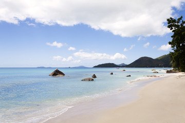 Fototapeta na wymiar beach in Seychelles islands