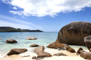 Fototapeta na wymiar beach in Seychelles islands