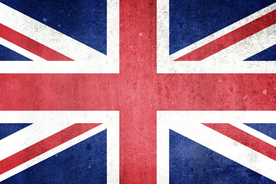 Flag of the United Kingdom. Grungy effect.
