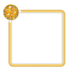 yellow frame for any text with cogwheels