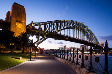 Sydney Harbour Bridge At Dusk