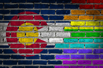 Dark brick wall - LGBT rights - Colorado