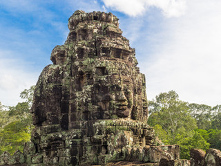 Fototapeta premium Stone murals and sculptures in Angkor wat, Cambodia