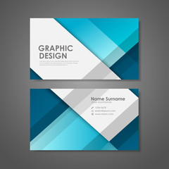 Fototapeta premium creative business card template in blue