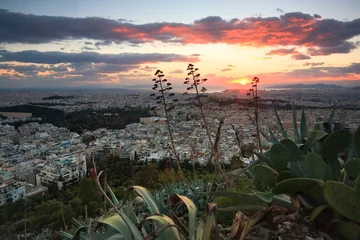 Foto op Canvas Panorama of Athens, Greece. © milangonda