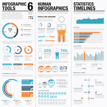 Creative infographic vector tools 6 for data visualization