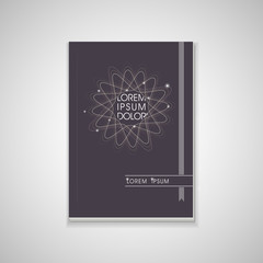 elegant flower shape background book template