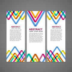 colorful triangle pattern background advertising banner