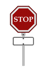Obraz premium Stop sign - isolated