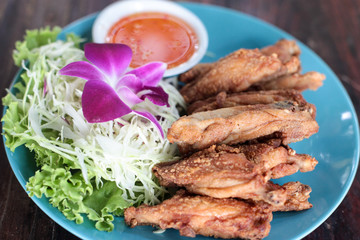 fried pepper and salt chicken