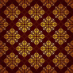 Seamless pattern with ethnic motifs