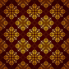 Seamless pattern with ethnic motifs