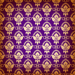Seamless pattern with ethnic motifs