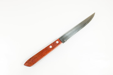 Kitchen knife isolated on white background