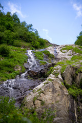 Fototapeta na wymiar Wasserfall im Stilluptal - Zillertal - Alpen