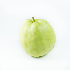 resh guava isolated on white background