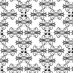 suit of cards seamless pattern