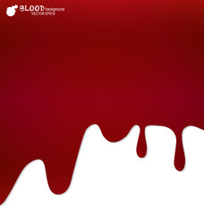 Blood dripping, blood background. Vector illustration.