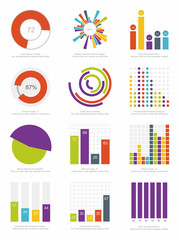 set of infographics elements