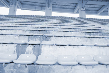 yellow seat in the  stadium