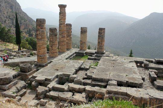 The Ancient Temple of Apollo at Delphi