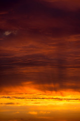 Sky background on sunset