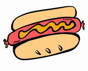 doodle hot dog