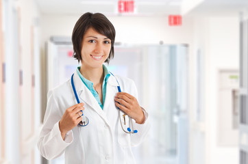 Smiling female doctor