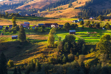 Beautiful nature of the mountains and hill in summer