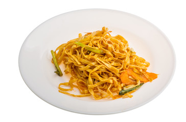 Fried noodles with vegetables