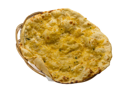 Naan With Cheese And Garlic