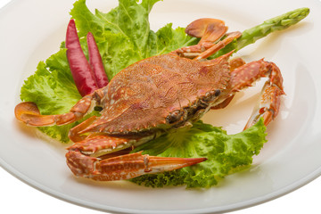 Boiled crab