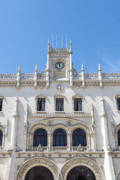 Rossio Railway Station in Lisbon, Portugal