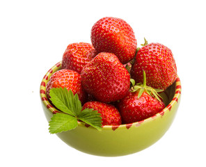 Strawberry in the bowl