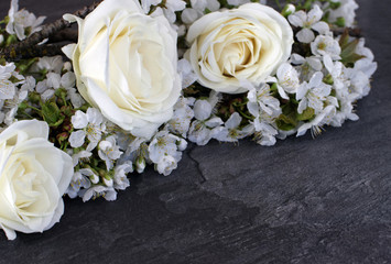 Weisse Rosen