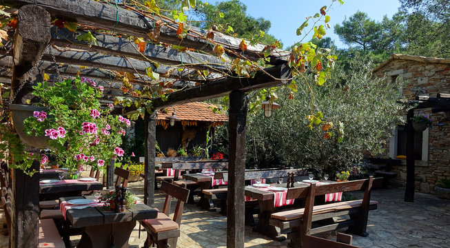 Restaurant dans une ferme dalmate en Croatie