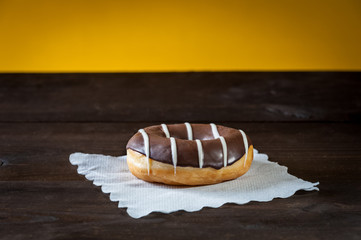 donut in chocolate glaze