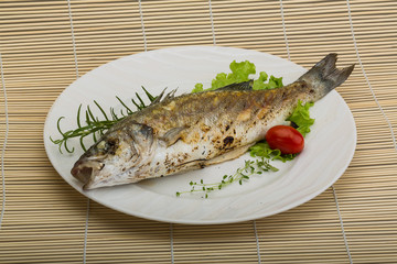 Grilled seabass