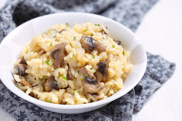 Mushroom risotto