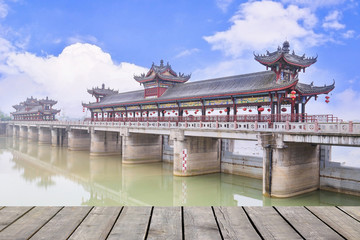 chinese covered bridge