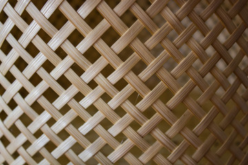 Detail of easy basketwork : bamboo basket background