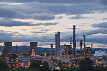 Grangemouth oil refinery complex