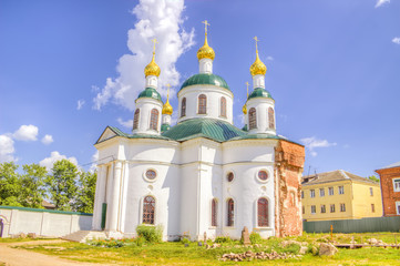 Fototapeta na wymiar Russia Epiphany nunnery Fedorovskaya Church Uglich