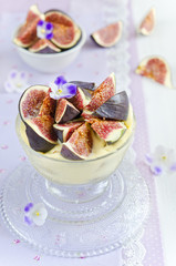 Gourmet tirmaisu with fresh figs