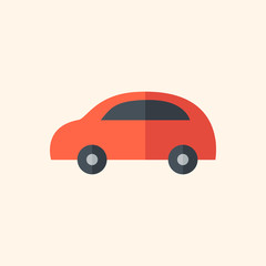 Fototapeta premium Car Flat Icon