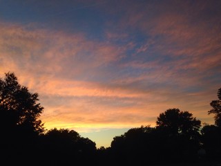 Fototapeta na wymiar September sunset