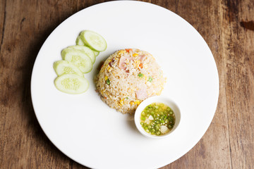 Fired rice with Ham