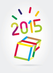 Abstract vector xmas symbol isolated on white background