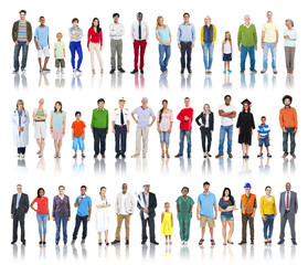 Group of Diverse People with Different Occupations